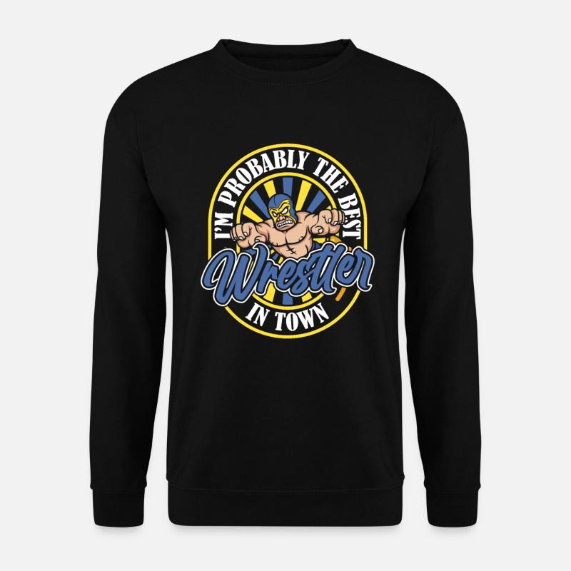 Wrestling Wrestler Humor - Unisex Pullover - Schwarz