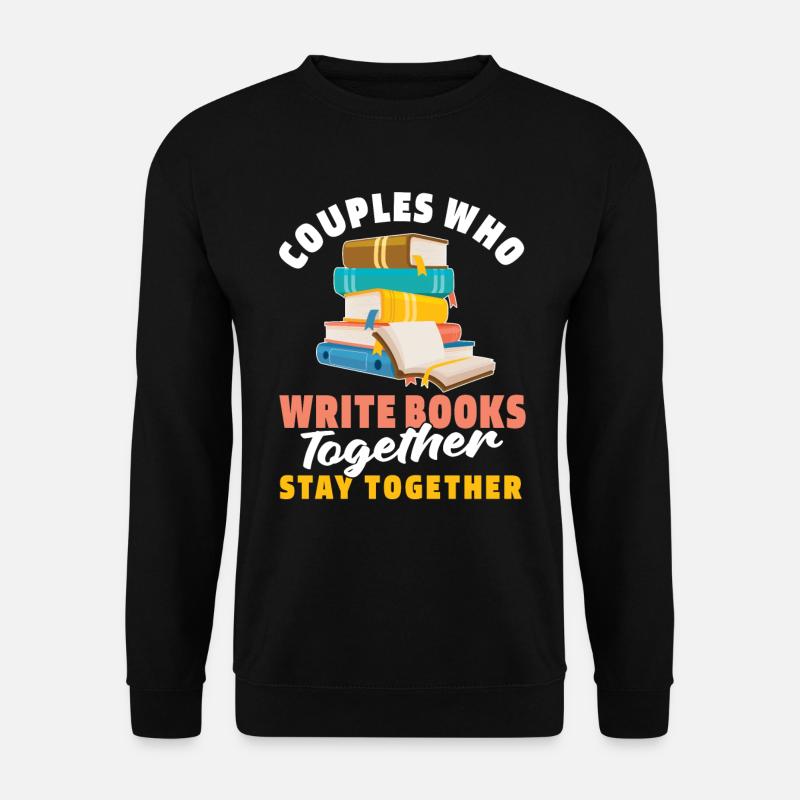 Écrivain Auteur Couple - Sweat-shirt Unisexe - noir