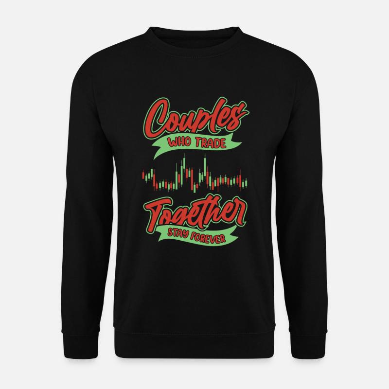 Day Trading Day Trader Pair - Unisex Sweatshirt - black