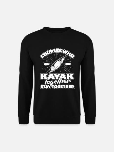 Kajaker Paar - Unisex Pullover - Schwarz