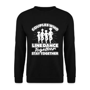 Line Dance Paar - Unisex Pullover - Schwarz - Vorne - Alina (178cm) & Michal (187cm)