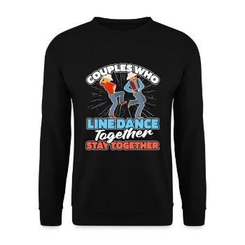 Line Dance Paar - Unisex Pullover - Schwarz - Vorne - Alina (178cm) & Michal (187cm)