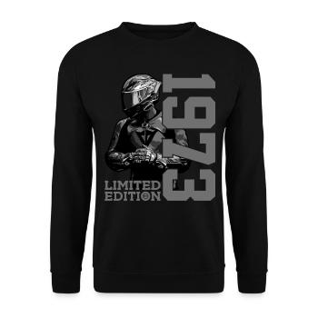 53E ANNIVERSAIRE DE MOTO 1973 - Sweat-shirt Unisexe - noir - Devant - Alina (178cm) & Michal (187cm)