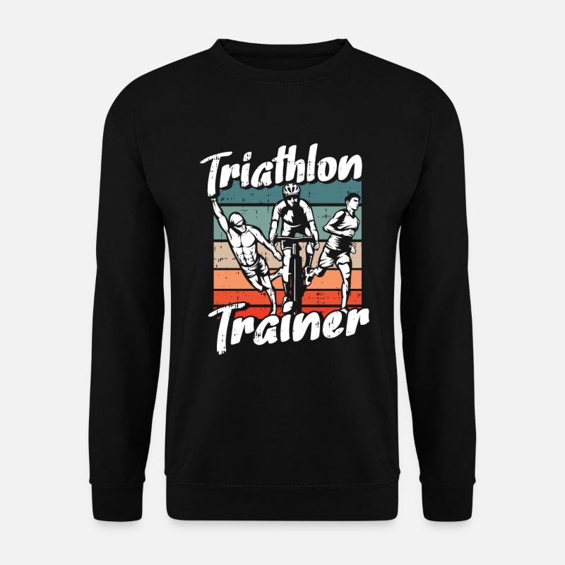 Triathlon Triathlete Trainer - Unisex Sweatshirt - black