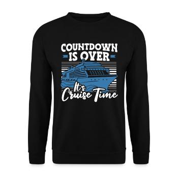 Sailing Sailor Sailboat Cruise - Unisex Sweatshirt - black - Front - Alina (178cm) & Michal (187cm)