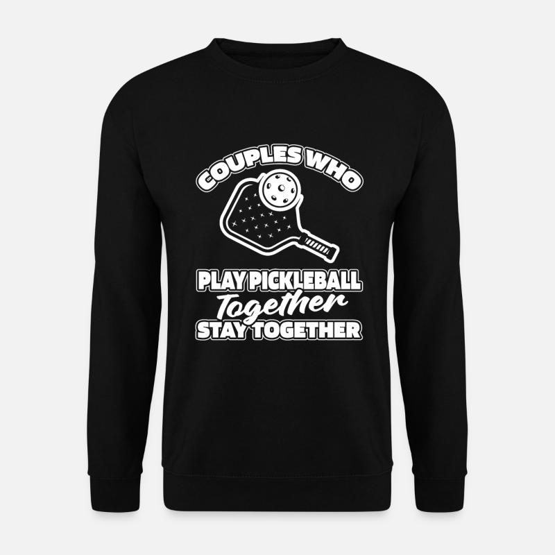 Pickleball Paar - Unisex Pullover - Schwarz