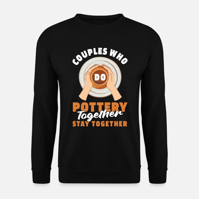 Pottery couple - Unisex Sweatshirt - black