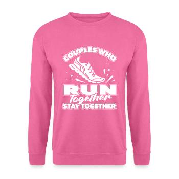 Läufer Jogger Runner Laufen Paar - Unisex Pullover - Pink - Vorne