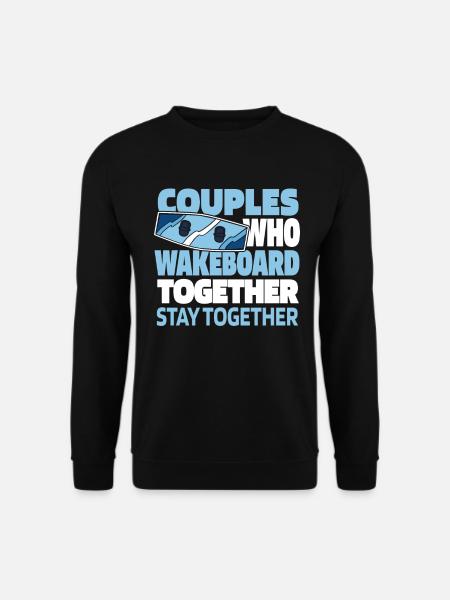 Wakeboard Wakeboarder Paar - Unisex Pullover - Schwarz