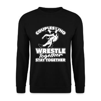 Wrestling Wrestler Couple - Unisex Sweatshirt - black - Front - Alina (178cm) & Michal (187cm)