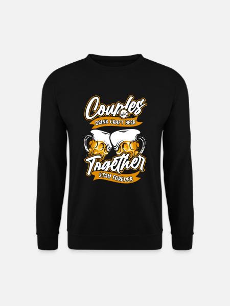 Craft Beer Craft Beer Pair - Unisex Sweatshirt - black