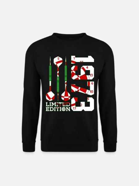 53. GEBURTSTAG DARTS LIMITED EDITION 1973 - Unisex Pullover - Schwarz