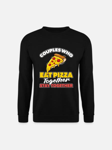 Pizza couple - Unisex Sweatshirt - black