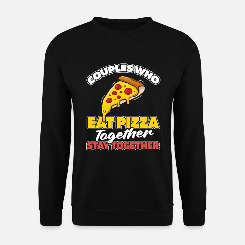 Pizza couple - Unisex Sweatshirt - black