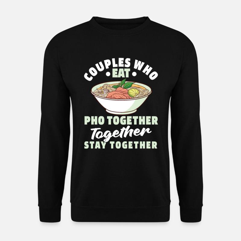 Paire de bols Pho - Sweat-shirt Unisexe - noir