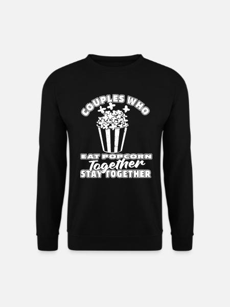 Popcorn Paar - Unisex Pullover - Schwarz