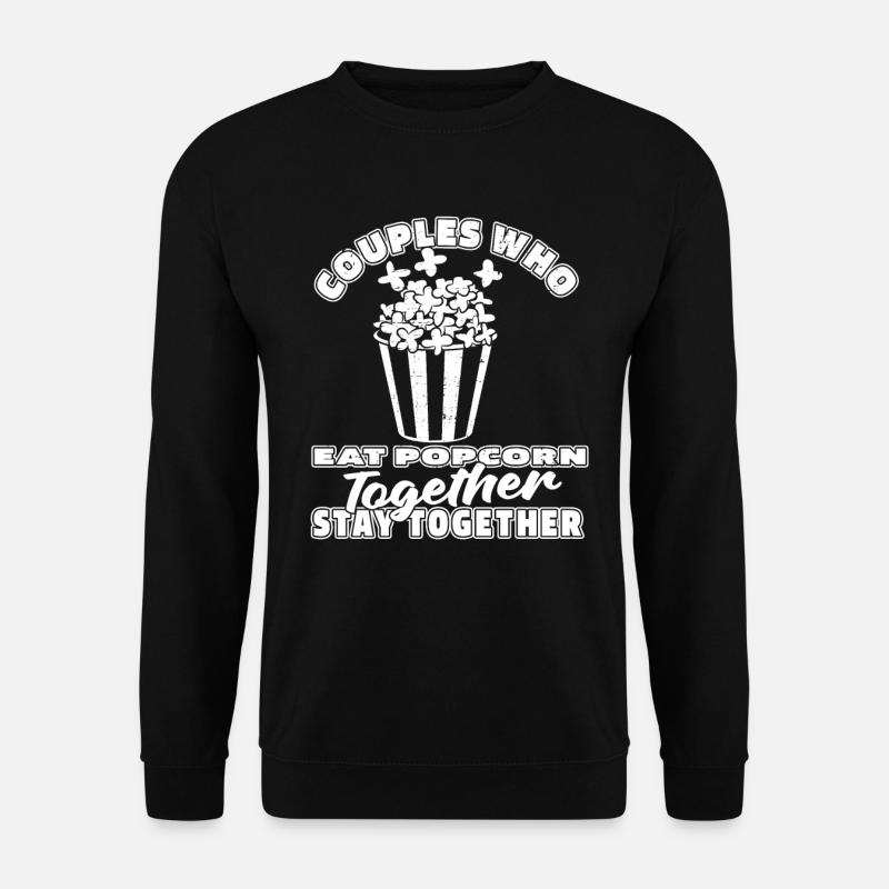 Popcorn Paar - Unisex Pullover - Schwarz