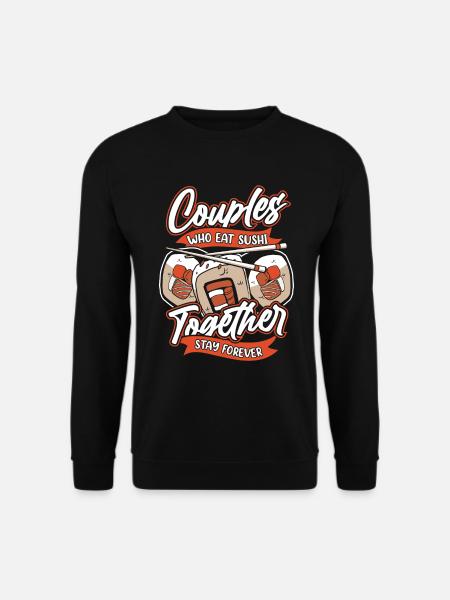 Couple de sushis - Sweat-shirt Unisexe - noir