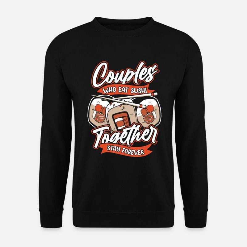 Sushi Paar - Unisex Pullover - Schwarz
