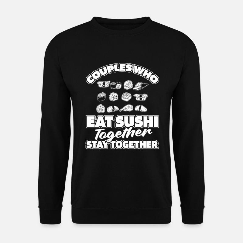 Couple de sushis - Sweat-shirt Unisexe - noir