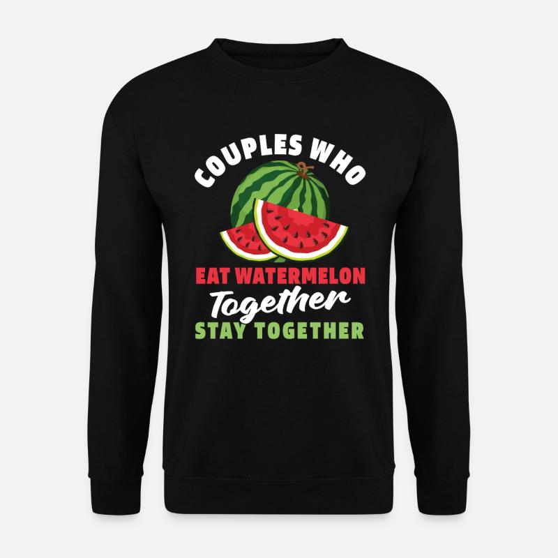 Watermelon Pair - Unisex Sweatshirt - black