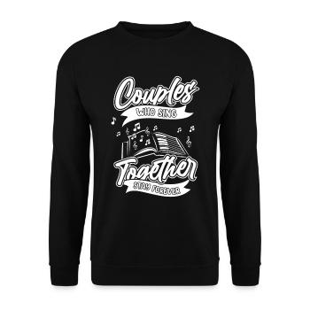 Couple de choristes - Sweat-shirt Unisexe - noir - Devant - Alina (178cm) & Michal (187cm)