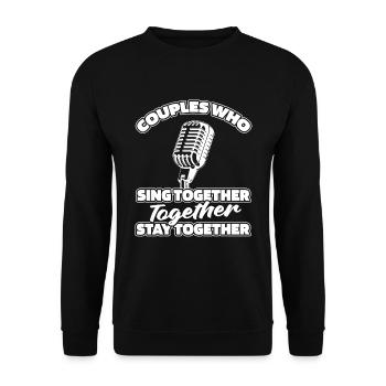 Couple de choristes - Sweat-shirt Unisexe - noir - Devant - Alina (178cm) & Michal (187cm)