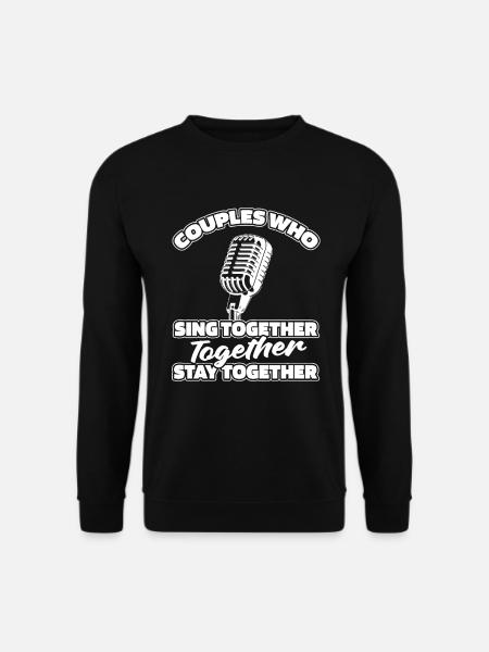 Chor Sänger Paar - Unisex Pullover - Schwarz