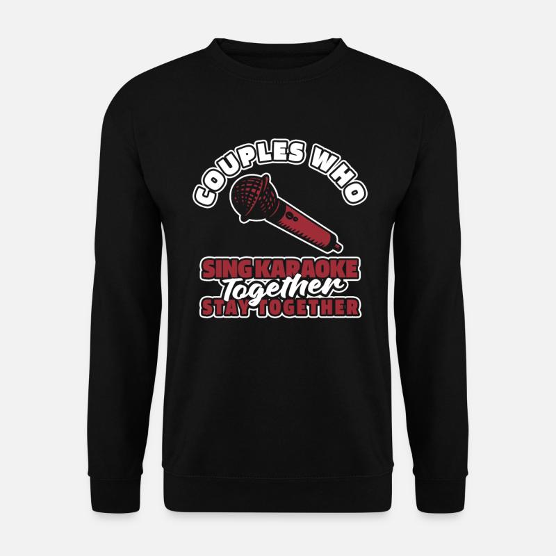 Karaoke Paar - Unisex Pullover - Schwarz
