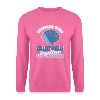 Shell pair - Unisex Sweatshirt - pink - Front
