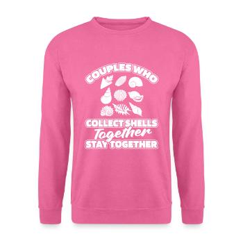 Shell pair - Unisex Sweatshirt - pink - Front