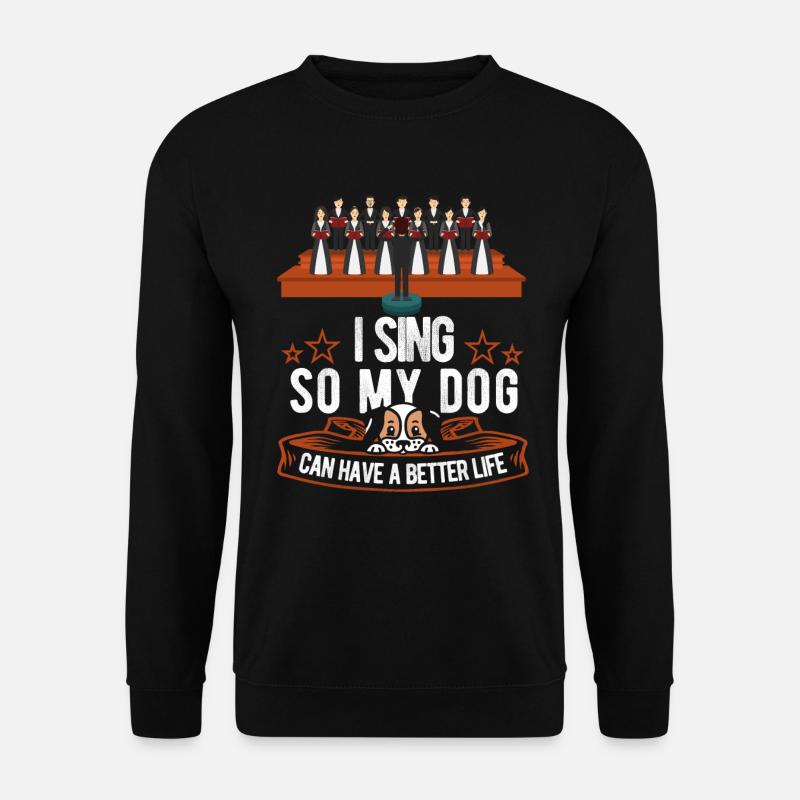 Chef de chœur Chien - Sweat-shirt Unisexe - noir