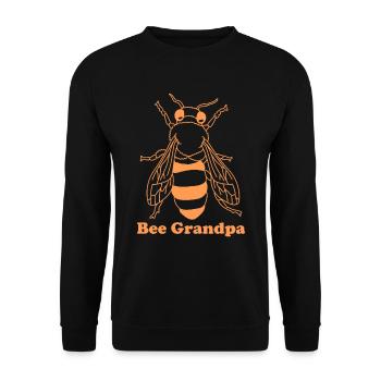 Beekeeper Beekeeper Bees Grandpa Gift - Unisex Sweatshirt - black - Front - Alina (178cm) & Michal (187cm)