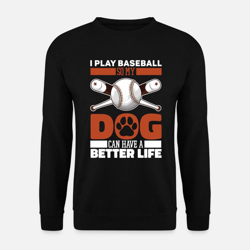 Baseball dog - Unisex Sweatshirt - black