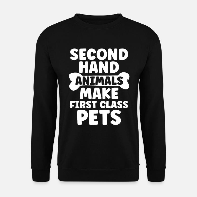 Animal Rescue Second Hand Adoption Animal Rescuer - Unisex Pullover - Schwarz