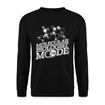 Biology Biologist Funny Molecular Biologist - Unisex Sweatshirt - black - Front - Alina (178cm) & Michal (187cm)