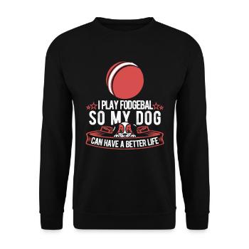 Chien de ballon chasseur - Sweat-shirt Unisexe - noir - Devant - Alina (178cm) & Michal (187cm)