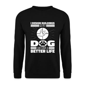 Duck Hunting Duck Hunting Dog - Unisex Sweatshirt - black - Front - Alina (178cm) & Michal (187cm)