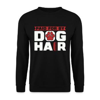 Pet Groomer Paid For By Fur Animal Stylist Groomer - Unisex Sweatshirt - black - Front - Alina (178cm) & Michal (187cm)