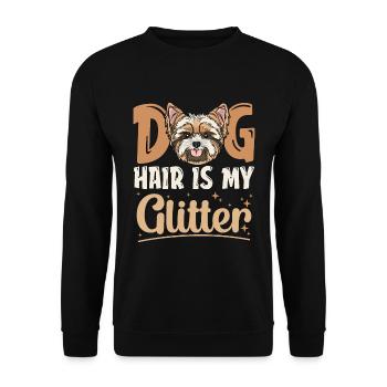 Pet Groomer Dog Hair Is My Animal Pet Care Groomer - Unisex Sweatshirt - black - Front - Alina (178cm) & Michal (187cm)