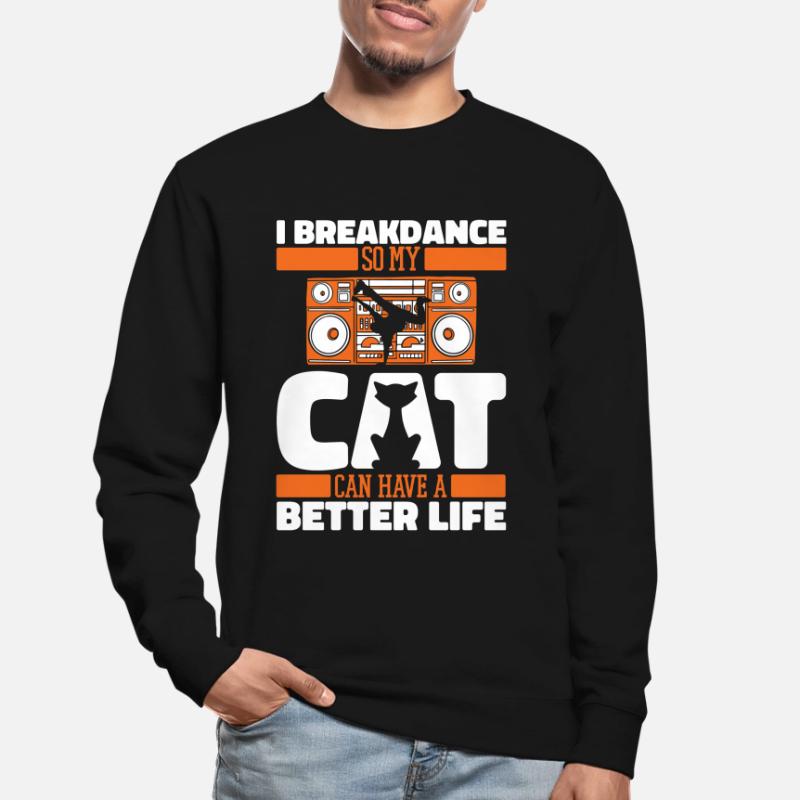 Breakdance Breakdancer Breakdance Chat Sweat-shirt Unisexe