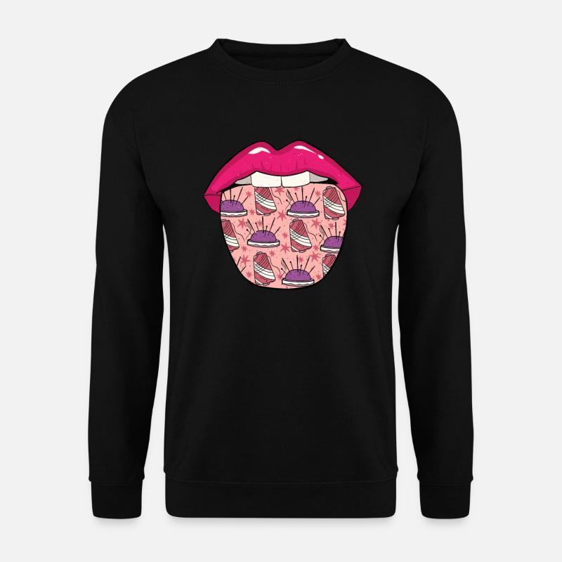 Sewing Sewing Machine Lips - Unisex Sweatshirt - black