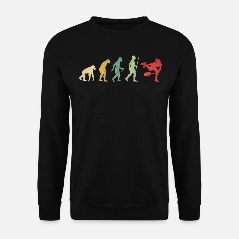 Tennis Serve Girl Evolution - Unisex Sweatshirt - black