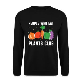 Régime végétalien Les personnes qui mangent sans viande Alimentation saine - Sweat-shirt Unisexe - noir - Devant - Alina (178cm) & Michal (187cm)