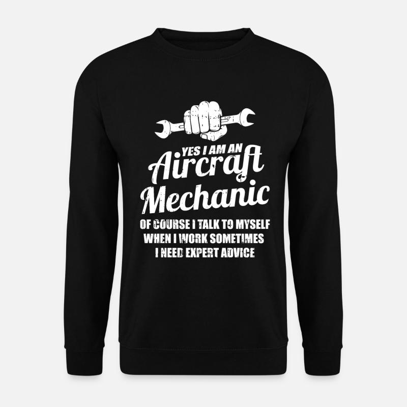 Clé du mécanicien d’aéronef - Sweat-shirt Unisexe - noir