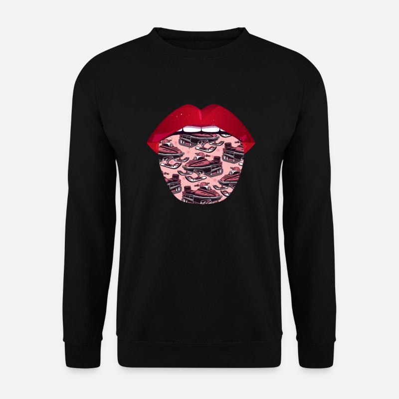 Snowmobile Snowmobile Lips - Unisex Sweatshirt - black