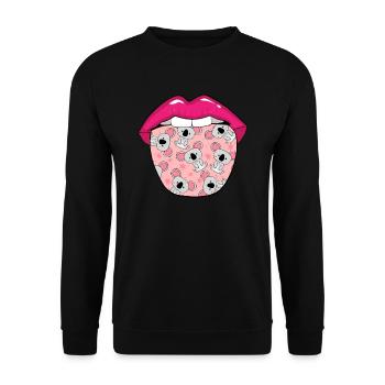 Langue d’ours Koala - Sweat-shirt Unisexe - noir - Devant - Alina (178cm) & Michal (187cm)