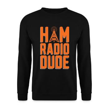 Amateur Radio Dude Radio Fréquence Radio Amateur Opérateur - Sweat-shirt Unisexe - noir - Devant - Alina (178cm) & Michal (187cm)