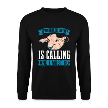 Sarcasme de plongeur plongeur - Sweat-shirt Unisexe - noir - Devant - Alina (178cm) & Michal (187cm)