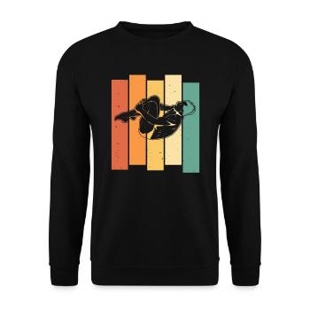 Diving Divers - Unisex Sweatshirt - black - Front - Alina (178cm) & Michal (187cm)